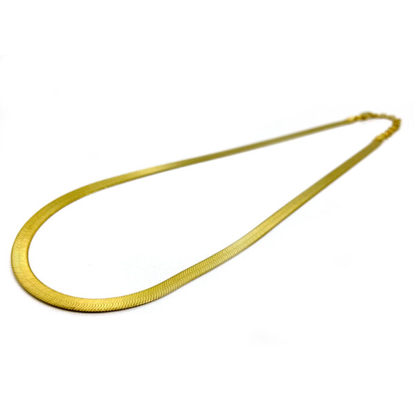 catena spiga piatta gold