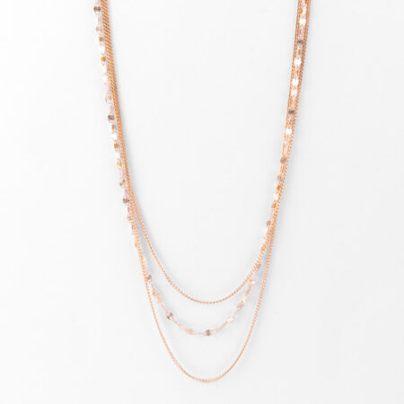 collana tre fili gold