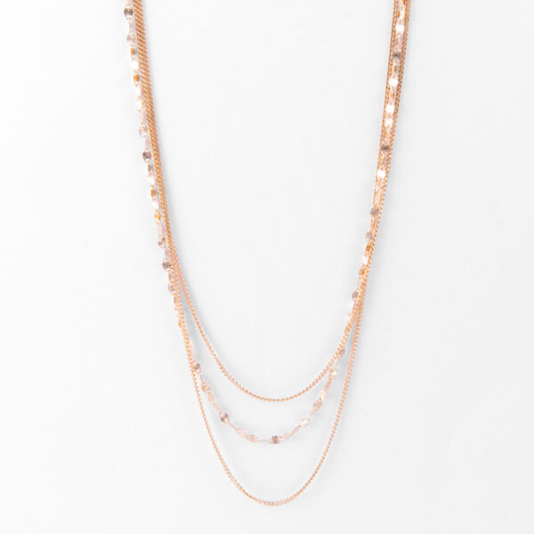 collana tre fili gold