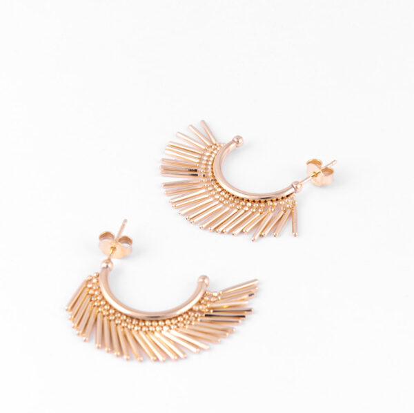 orecchini con frange gold
